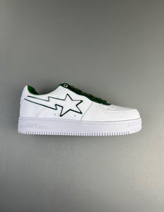 BAPE STA Patent Leather White Green