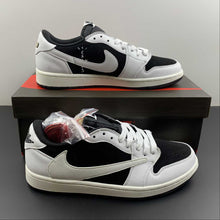 Cargar imagen en el visor de la galería, Fragment Design x Travis Scott x Air Jordan 1 Low OG Sail White Black Barb CQ4277-311
