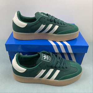 Adidas Samba Vegan Dark Green Cloud White Gold IF1835