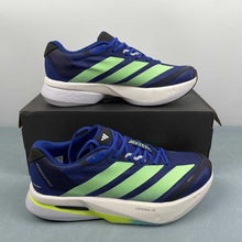 Cargar imagen en el visor de la galería, Adizero Boston 13 Lucid Blue Lime Burst Core Black JS4944
