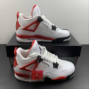 Air Jordan 4 Retro Red Cement White Fire Red Black Neutral Grey DH6927-161