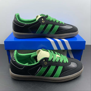 Adidas Wales Bonner X Samba Black Green Core White Cream S42590