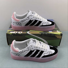 Cargar imagen en el visor de la galería, Adidas Samba Kith Clarks 8th Street Cloud White Pink Core Black ID7295
