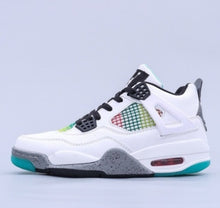 Cargar imagen en el visor de la galería, Air Jordan 4 Retro Rasta White University Red Lucid Green Black AQ9129 100

