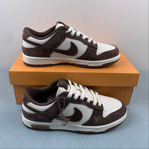 LV x SB Dunk Low Chocolate Off White FC1688-149