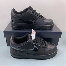 Cargar imagen en el visor de la galería, Air Force 1 Shadow Black Anthracite Velvet Brown FB7582-001

