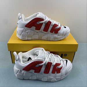 Air More Uptempo Low x AMBUSH White Red FB1299-401