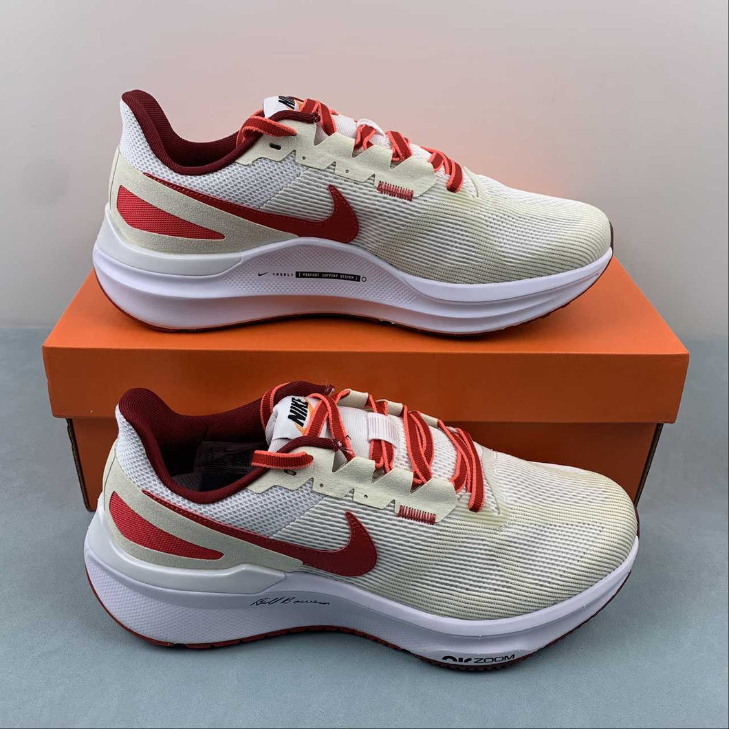 Air Zoom Structure 25 PRM White Coconut Milk Red FJ0332-100