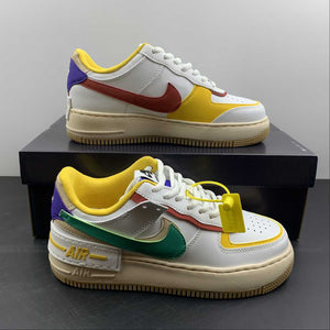 Air Force 1 Shadow White Green Red Yellow Multicolor CI0919-118