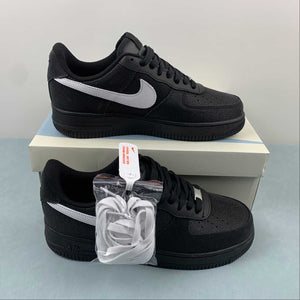 Air Force 1 07 Low Black Black Silver CW2288-001