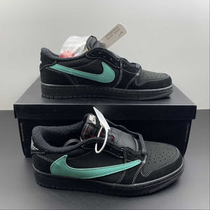 Travis Scott x Air Jordan 1 Low OG Tiffany Blue Black White DM7866-401