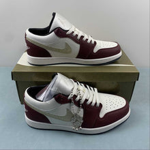 Cargar imagen en el visor de la galería, Air Jordan 1 Low SE CNY Sail Metallic Gold Grain Dark Team Red FJ5735-100
