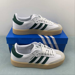 Adidas Samba Vegan Cloud White Dark Green Gum ID0440