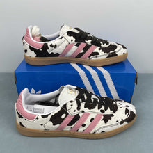 Cargar imagen en el visor de la galería, Adidas Samba OG Cow Print Dark Brown Wonder Mauve White KK2239
