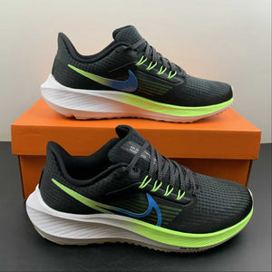 Air Zoom Pegasus 39 Black White University Blue Fluorescent Green Dark Smoke DO7435-900