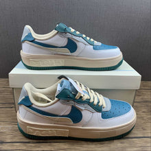 Cargar imagen en el visor de la galería, Air Force 1 FONTANKA Navy Blue Green Gray CW6688-604
