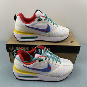 Air Max Dawn White Multi-Color Washed Teal Vivid Sulfur Siren Red DQ7772-100