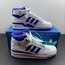 Cargar imagen en el visor de la galería, Adidas Forum Mid White Blue FY4976
