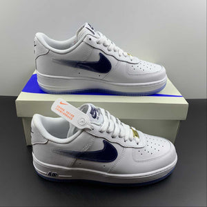 Air Force 1 07 Low White Midnight Blue Metallic Gold CO3363-366