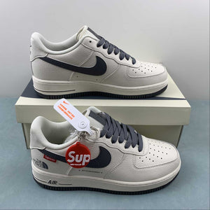 Supreme x The North Face x Air Force 1 07 Low Dark Gray Off White SU2305-008