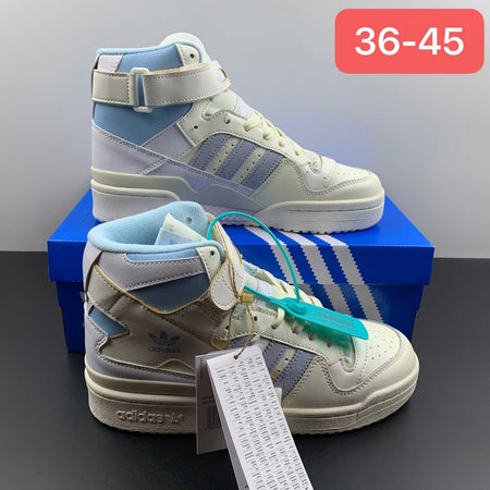 Adidas Forum 84 High Leather Off-White Light Blue