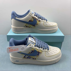 Air Force 1 07 Low Just Do It White Yellow Blue FJ7740-018