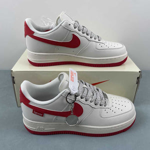 Supreme x Air Force 1 07 Low White Red HD1968-026