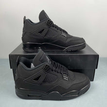 Cargar imagen en el visor de la galería, Air Jordan 4 Retro Black Cat (2025) FV5029-010
