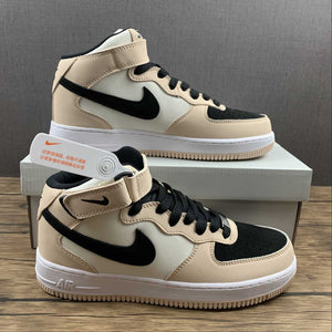 Air Force 1 07 Mid Milk Tea White Black HD2523-156