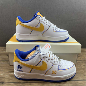 Air Force 1 07 Low Curry White Blue Yellow BS8856-115
