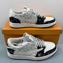 Cargar imagen en el visor de la galería, Fragment Design x Travis Scott x Air Jordan 1 Low OG SP LV Off White Black SJ2068-008
