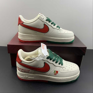 Air Force 1 07 Low FIFA WORLD CUP Red Green White Customised DR9868-900
