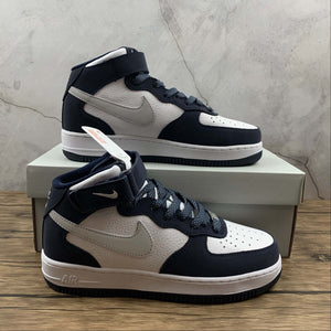 Air Force 1 07 Mid Navy White Gray Blue AQ2263-115