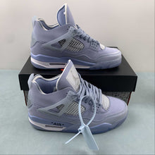 Cargar imagen en el visor de la galería, Air Jordan 4 Retro SP Off White Blue Purple CV9388-102

