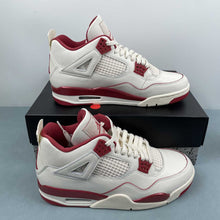 Cargar imagen en el visor de la galería, Air Jordan 4 Retro Valentine's Day (2026) Pale Ivory Sierra Red Tough Red

