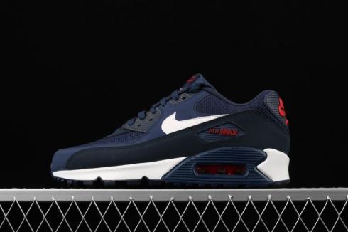 Air Max 90 Essential Dark Blue White Red AJ1285-403