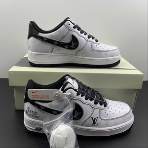 LV x Air Force 1 07 Low White Black Metallic Silver BS8805-602