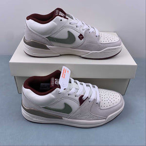 Air Jordan Stadium 90 Sail Metallic Gold Grain Oil Dark Green Team Red FZ5043-120