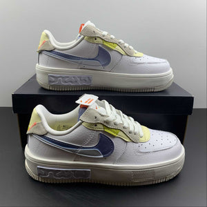 Air Force 1 FONTANKA Set To Rise White Phantom Lemon Drop Light Marine  DV2175-100