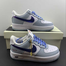 Cargar imagen en el visor de la galería, Air Force 1 07 Low White Grey Bright Blue CW1888-609
