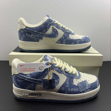 Cargar imagen en el visor de la galería, Levis x Air Force 1 07 Low Denim Blue White NZ0088-801
