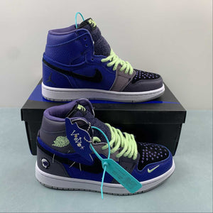 Zion Williamson x Air Jordan 1 High Voodoo Blue Purple Black DZ5485-420