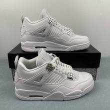 Cargar imagen en el visor de la galería, Air Jordan 4 Retro White Metallic Silver 308497-100
