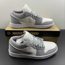 Cargar imagen en el visor de la galería, Air Jordan 1 Low Light Steel Grey Sail White DV0426-012
