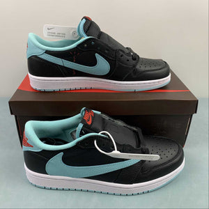 Travis Scott x Air Jordan 1 Low OG Black Blue DM7866-701