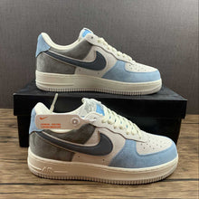 Cargar imagen en el visor de la galería, Air Force 1 Low White Grey Navy Blue LZ6699-523
