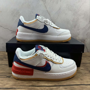 Air Force 1 Shadow White Yellow University Red Blue CJ1641-300