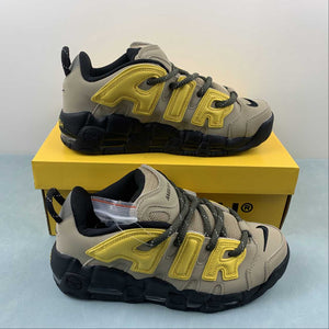 Air More Uptempo Low x AMBUSH Limestone Vivid Sulphur Black FB1299 200