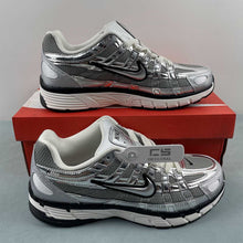 Cargar imagen en el visor de la galería, Nike P-6000 White Metallic Silver Black Sail CN0149-001
