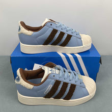 Cargar imagen en el visor de la galería, Adidas Superstar 2 Blue Brown White JR6987
